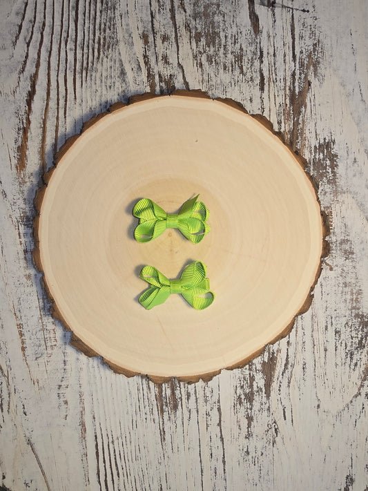 Baby Bow- Bright Green