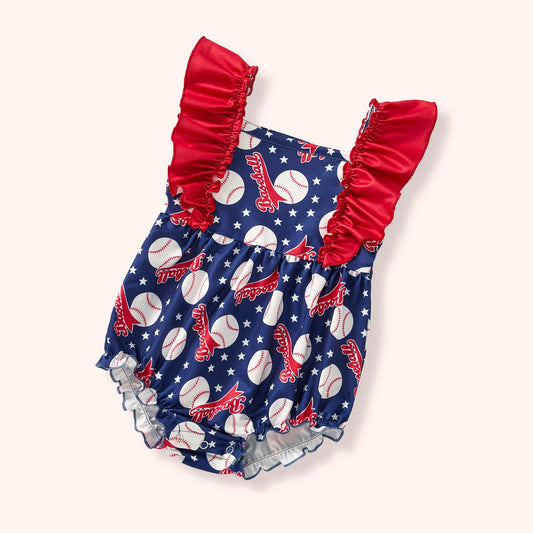 Play Ball! Girl Romper