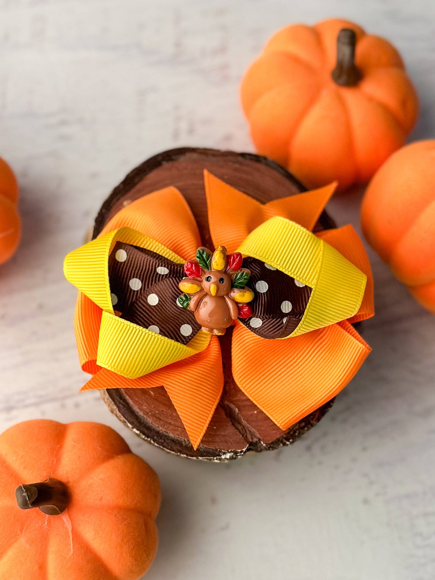Polka Dot Turkey Bow